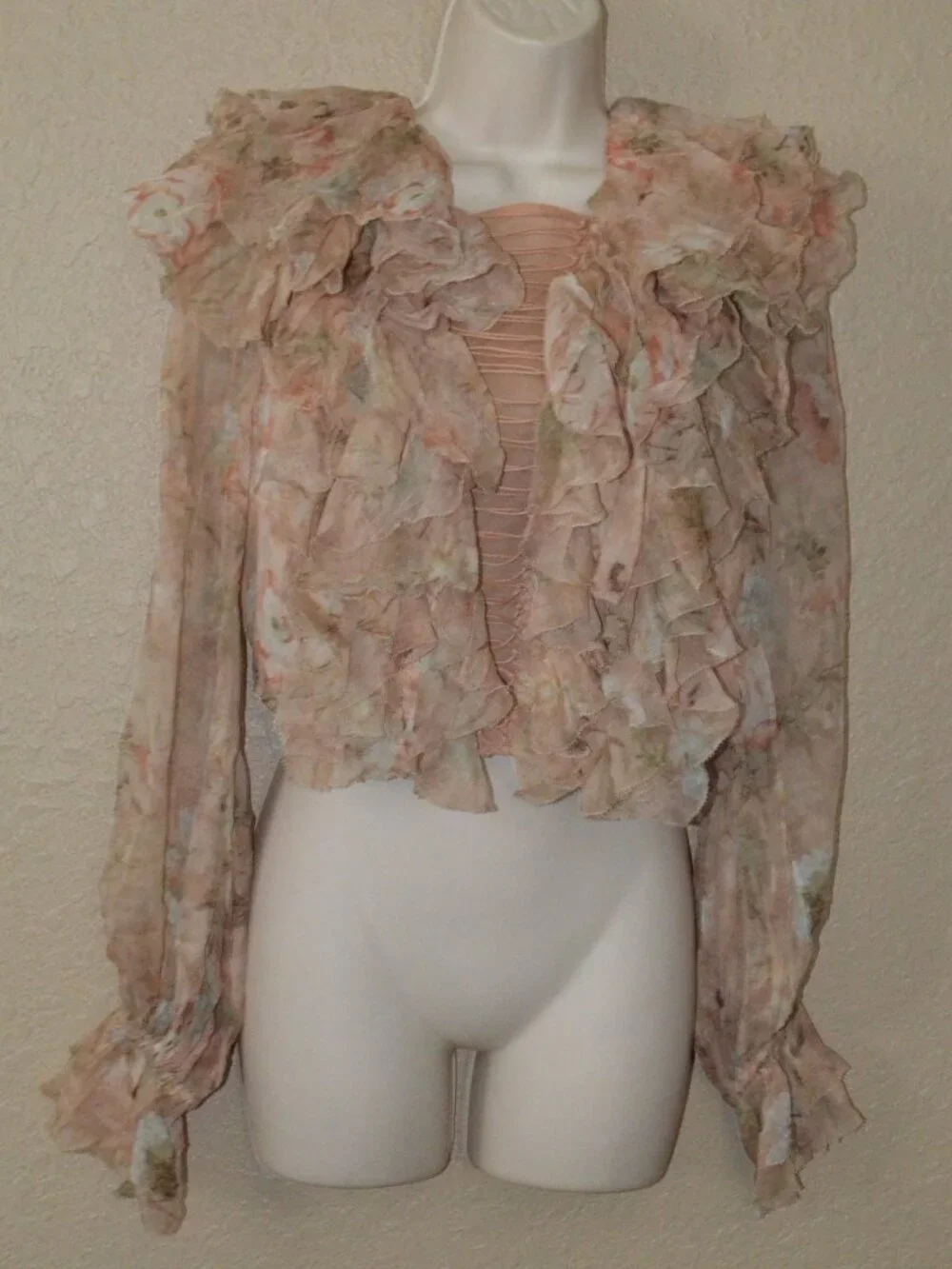 Sz 2 S Zimmermann Bowerbird Teased Blouse & Corselet Linen Skirt Set Outfit - Picture 5 of 16